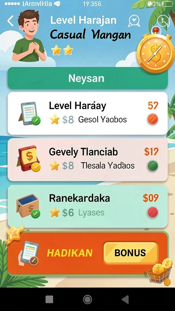 hokage77 - Screenshot menunjukkan berbagai karakter yang bisa diupgrade.