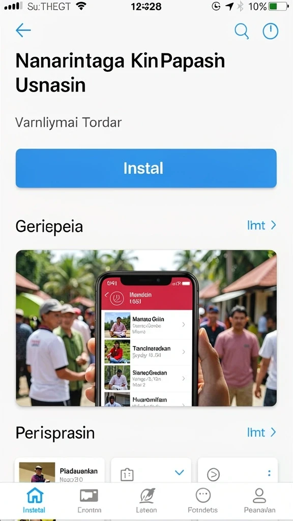 jkt8 - Tampilan menu utama JKT8 yang menarik.
