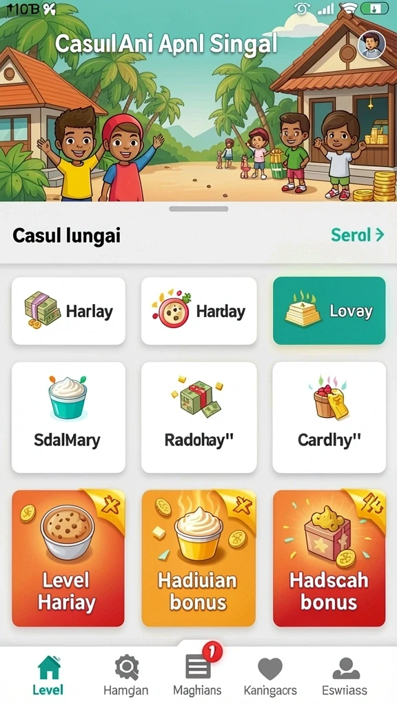 uang77 - Tampilan antarmuka pengguna yang menarik dan intuitif.